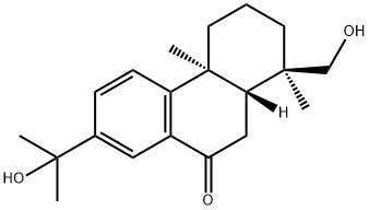 15,18-Dihydroxyabieta-8,11,13-trien-7-one Struktur