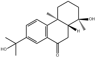 18-r-4,15-dihydroxyabieta-8,11,13-trien-7-one Struktur