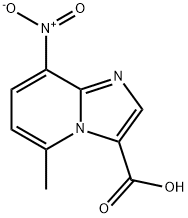 5-methyl-8-nitroimidazo[1,2-a]pyridine-3-carboxylic acid Struktur