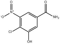 Benzamide, 4-chloro-3-hydroxy-5-nitro- Struktur