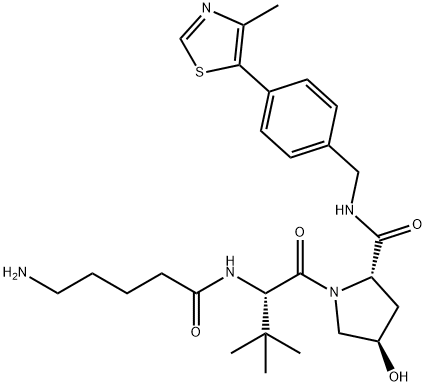 (S,R,S)-AHPC-C4-NH2 Struktur