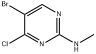 2-Pyrimidinamine, 5-bromo-4-chloro-N-methyl- Struktur