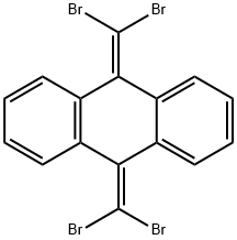 9,10-bis(dibromomethylidene)anthracene Struktur