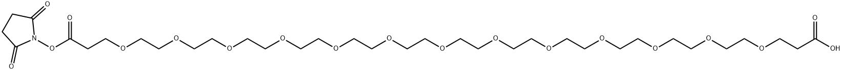 Acid-peg13-nhs ester Struktur