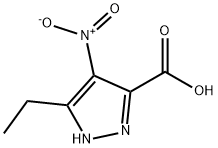 3-ethyl-4-nitro-1H-pyrazole-5-carboxylic acid Struktur