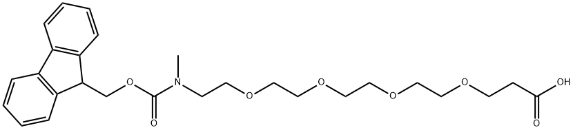 Fmoc-NMe-PEG4-acid 結(jié)構(gòu)式