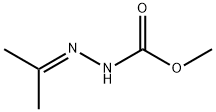 Hydrazinecarboxylic acid, 2-(1-methylethylidene)-, methyl ester Struktur