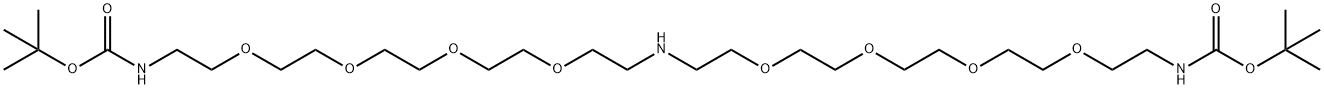 NH-bis(PEG4-Boc) Struktur