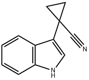 Cyclopropanecarbonitrile, 1-(1H-indol-3-yl)- Struktur