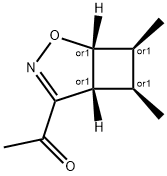 Ethanone, 1-[(1R,5R,6R,7S)-6,7-dimethyl-2-oxa-3-azabicyclo[3.2.0]hept-3-en- Struktur