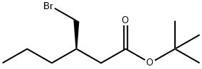 Hexanoic acid, 3-(bromomethyl)-, 1,1-dimethylethyl ester, (3R)- Struktur