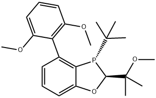 (2S,3S)-3-(tert-butyl)-4-(2,6-dimethoxyphenyl)-2-(2-methoxypropan-2-yl)-2,3-dihydrobenzo[d][1,3]oxaphosphole Struktur