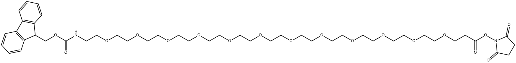 Fmoc-PEG12-NHS ester Struktur