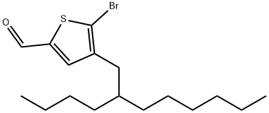 2-Thiophenecarboxaldehyde, 5-bromo-4-(2-butyloctyl)- Struktur