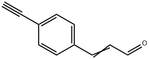 3-(4-ethynylphenyl)prop-2-enal Struktur