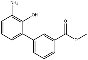 methyl 3'-amino-2'-hydroxy-[1,1'-biphenyl]-3-carboxylate Struktur