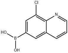 (8-Chloroquinolin-6-yl)boronic acid Struktur