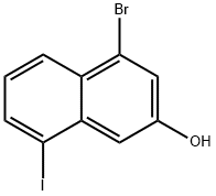 2-Naphthalenol, 4-bromo-8-iodo- Struktur