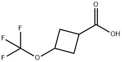 Cyclobutanecarboxylic acid, 3-(trifluoromethoxy)- Struktur