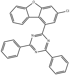 1,3,5-Triazine, 2-(3-chloro-1-dibenzofuranyl)-4,6-diphenyl- Struktur