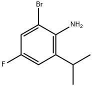 Benzenamine, 2-bromo-4-fluoro-6-(1-methylethyl)- Struktur