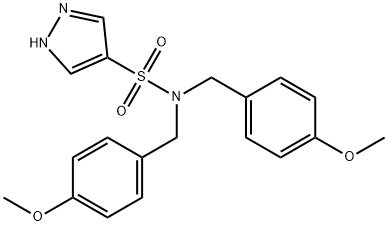 1H-Pyrazole-4-sulfonamide, N,N-bis[(4-methoxyphenyl)methyl]- Struktur