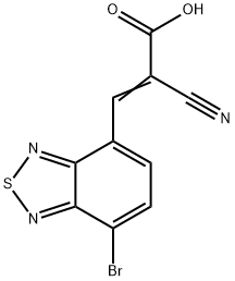 7-bromo-4-vinylcyanocarboxybenzothiadiazole Struktur