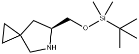 (S)-6-(((tert-Butyldimethylsilyl)oxy)methyl)-5-azaspiro[2.4]heptane Struktur