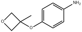 Benzenamine, 4-[(3-methyl-3-oxetanyl)oxy]- Struktur