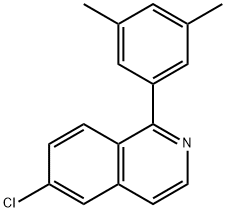 Isoquinoline, 6-chloro-1-(3,5-dimethylphenyl)- Struktur