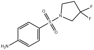 4-((3,3-difluoropyrrolidin-1-yl)sulfonyl)aniline Struktur