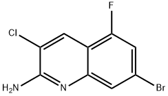 2-Quinolinamine, 7-bromo-3-chloro-5-fluoro- Struktur