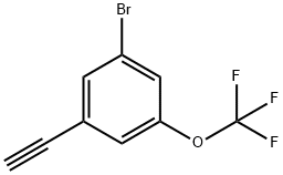 Benzene, 1-bromo-3-ethynyl-5-(trifluoromethoxy)- Struktur