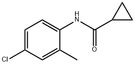 Cyclopropanecarboxamide, N-(4-chloro-2-methylphenyl)- Struktur