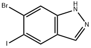 1H-Indazole, 6-bromo-5-iodo- Struktur