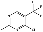 Pyrimidine, 4-chloro-2-methyl-5-(trifluoromethyl)- Struktur