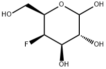 4-Deoxy-4-fluoro-D-galactopyranose Struktur