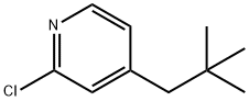 2-chloro-4-(2,2-dimethylpropyl)pyridine Struktur