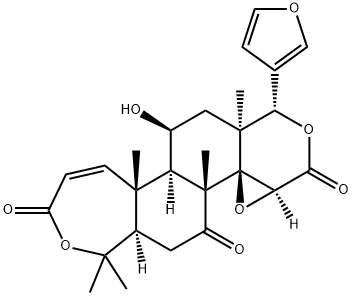 11α-Hydroxyobacunoic acid 3,4-lactone Struktur