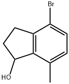 1H-Inden-1-ol, 4-bromo-2,3-dihydro-7-methyl- Struktur