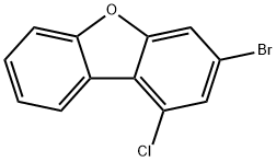 3-Bromo-1-chlorodibenzofuran Struktur