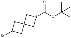 2-Azaspiro[3.3]heptane-2-carboxylic acid, 6-bromo-, 1,1-dimethylethyl ester Struktur