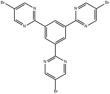 1,3,5-tris(5-bromopyrimidin-2-yl)benzene Struktur