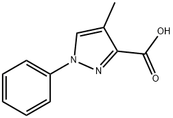 1H-Pyrazole-3-carboxylic acid, 4-methyl-1-phenyl- Struktur