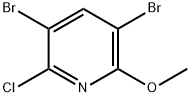 Pyridine, 3,5-dibromo-2-chloro-6-methoxy- Struktur