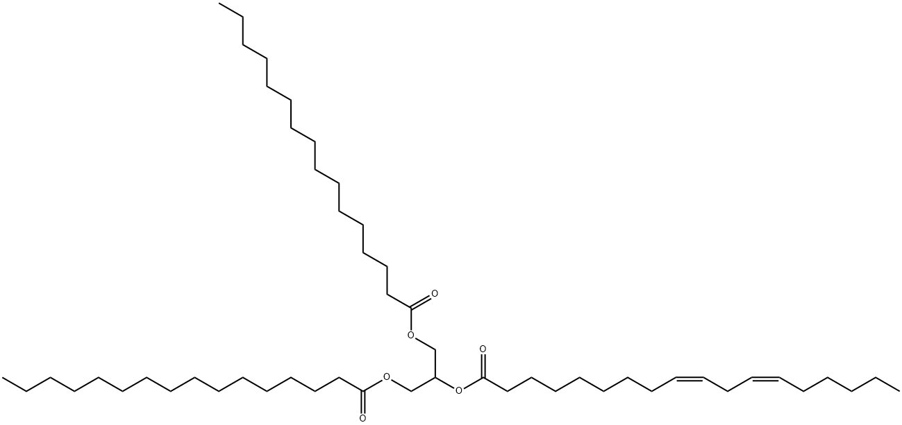 1,3-Palmitin-2-Linolein Struktur