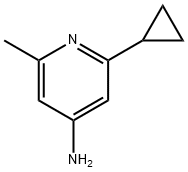 4-Pyridinamine, 2-cyclopropyl-6-methyl- Struktur