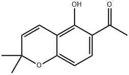 Ethanone, 1-(5-hydroxy-2,2-dimethyl-2H-1-benzopyran-6-yl)- Struktur