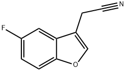 3-Benzofuranacetonitrile, 5-fluoro- Struktur