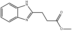 1H-Benzimidazole-2-propanoic acid, methyl ester Struktur